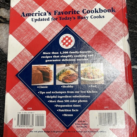 Better Homes and Gardens Red and Blue Cook Book Dated 1996 Beautiful Condition - Picture 12 of 13